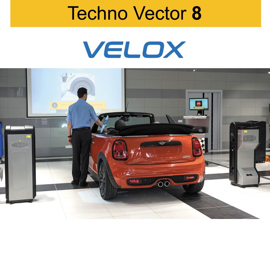T8102 VELOX  бесконтактный стенд сход развал Техно Вектор