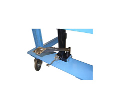Тележка гидравлическая передвижная для снятия колёс грузовых авто, г/п. 750 кг.